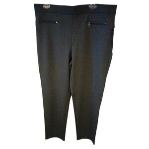 Timeless Heather Gray Business Casual 89th & Madison Trousers Comfort Waist XL